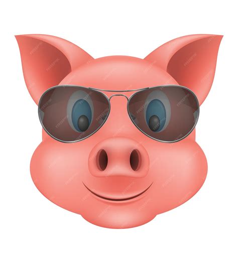 Premium Vector | Pig snout vector illustration isolated on white background