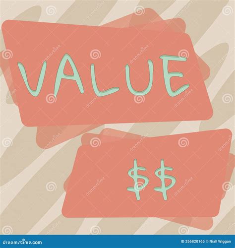 Hand Writing Sign Value Dolar. Internet Concept the Worth of the