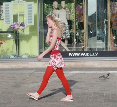 Latvian girls on Riga Summer streets 2011