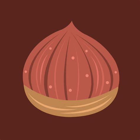 Chestnut vector illustration for graphic design and decorative element ...