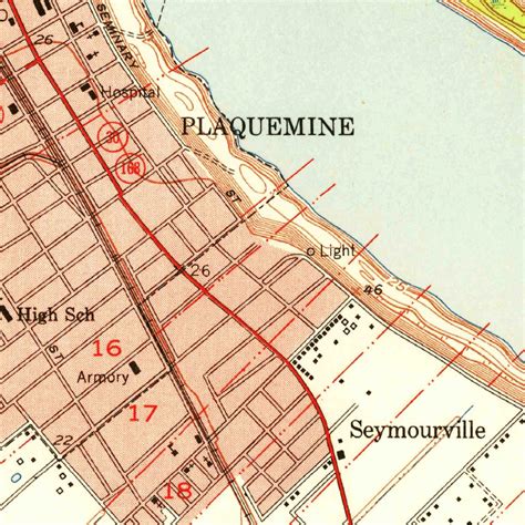 plaquemine la   scale map  united states geological