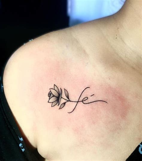 Tatuagem Fé Feminina Delicada