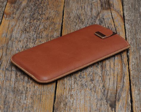 Soft Italian Leather Case for Iphone, Sleeve With Magnetic Pull Band - Etsy