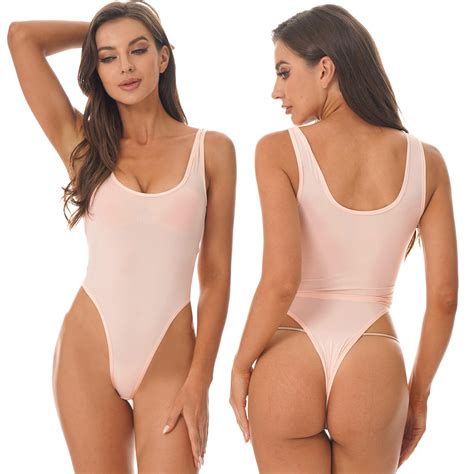 Women's Monokini Swimwear Sling Shot Thongs G-String Bodysuit One piece