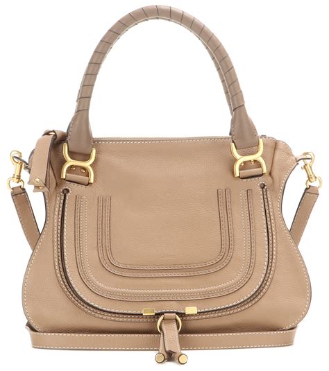 Chloe Marcie Handbag Cream Cheese | semashow.com