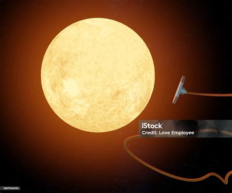Dyson Sphere With The Wire Around The Sun Stock Photo - Download Image ...