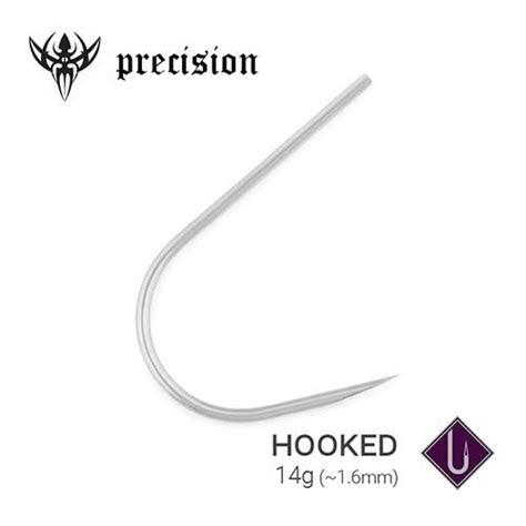 Иглы для пирсинга Precision Needles крюк 14G, упаковка 50шт. купить