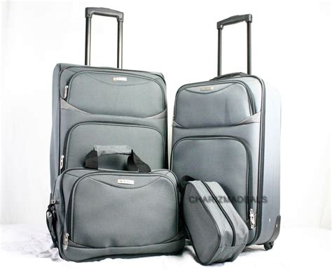 360 modena luggage, tag 4 piece luggage set black, traveling luggage ...