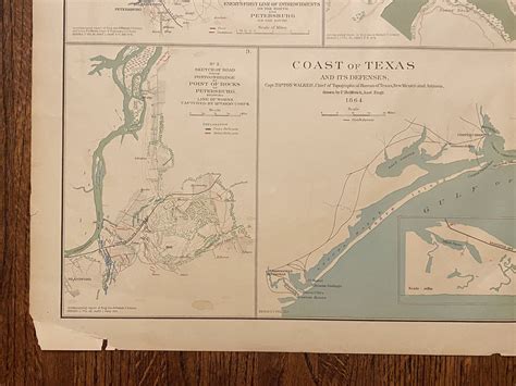 MAP OF TEXAS . Coast of Texas and its Defenses CORPUS CHRISTI and
