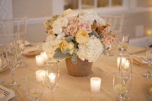 Hydrangea and Branches Centerpieces