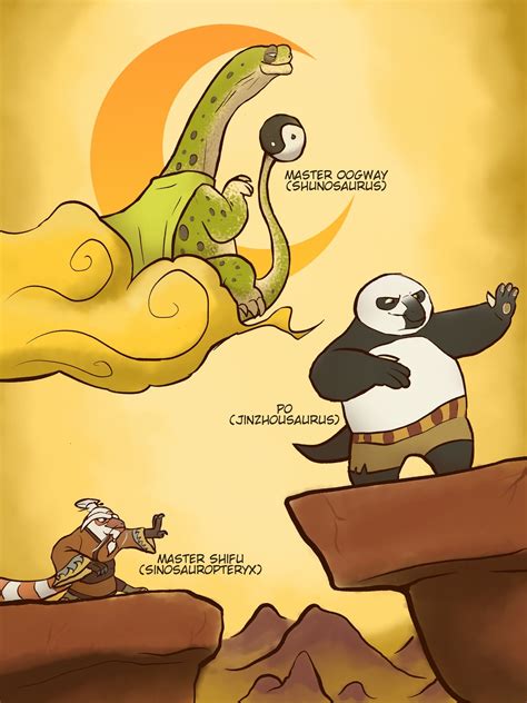 Kung fu panda as dinosaurs by debusscher62 on DeviantArt