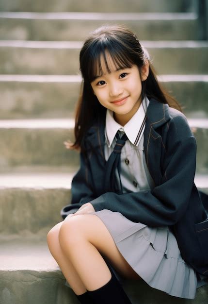 cute asian schoolgirls images    freepik
