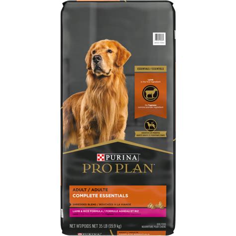 Purina Pro Plan Essentials Adult Shredded Blend Lamb & Rice Dry Dog ...