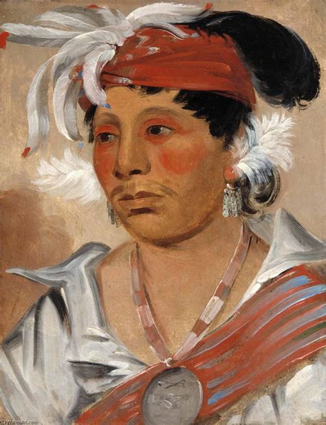 Museum Art Reproductions String, a Renowned Warrior, 1831 by George ...