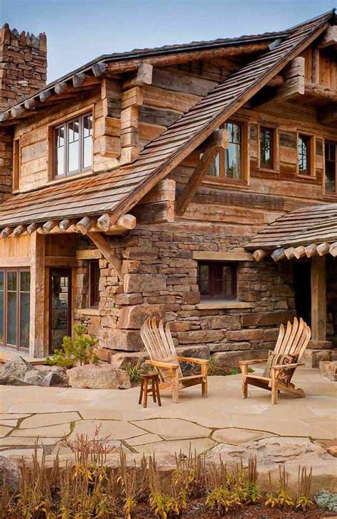 Rustic Log Home with Outdoor Patio