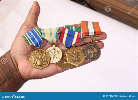 Military Medals Of The Soviet Union On The Uniform Stock Image ...