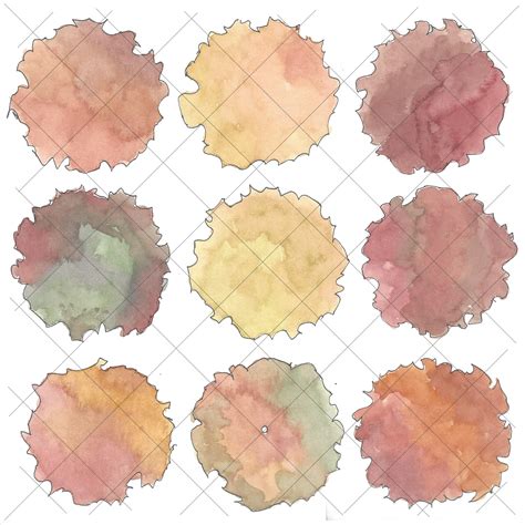 Landscape Graphics - Plan View Trees - Watercolor - Tree 007 - Etsy