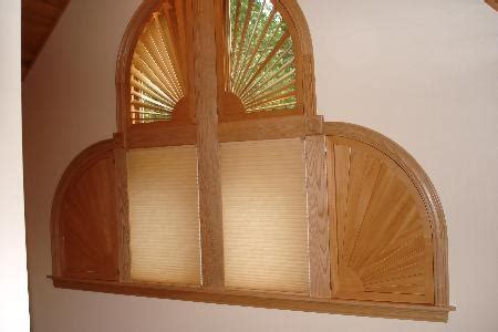 Unique arched shutters - specialty shapes available! | Budget blinds, Wood shutters, Window ...