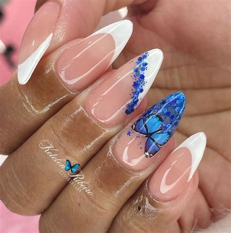 Unha Em Gel De Borboleta - Pin de Emerald 💚 em Nail ideas💅🏽 | Unhas com borboletas, Unhas ...