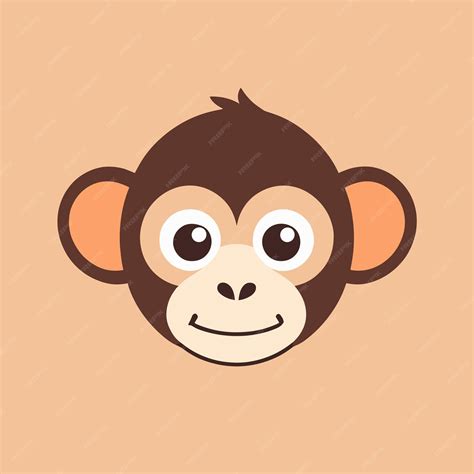Premium Vector | Cute monkey flat illustration