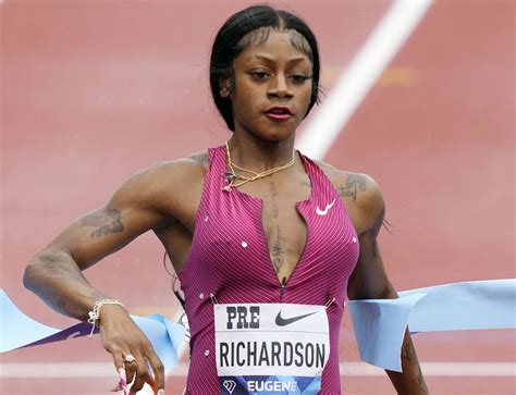 Out Track Star Sha Carri Richardson Lights Up The Int - vrogue.co