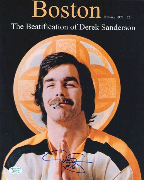 AUTOGRAPHED DEREK SANDERSON 8 X 10 PHOTO-Sanderson was the FIRST ...