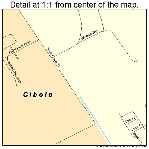 Cibolo Texas Street Map 4814920