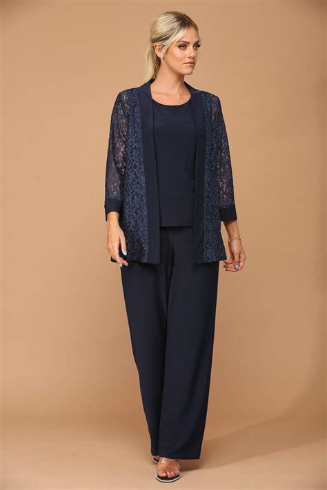 Plum Long Formal Mother of the Bride Jacket Pant Suit - Mother of the