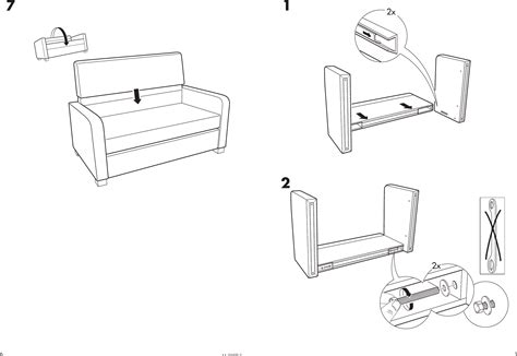ikea solsta sofa bed assembly instruction