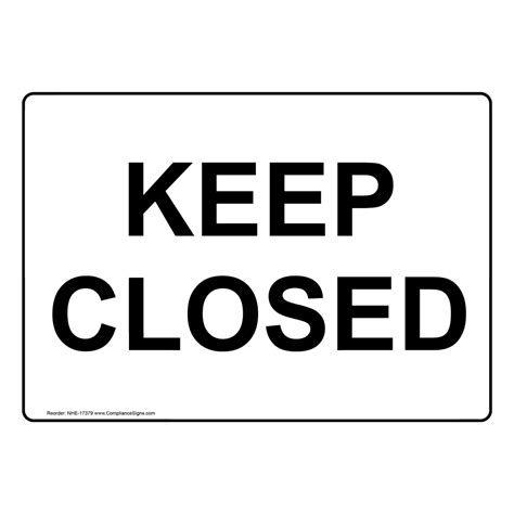 closed sign nhe
