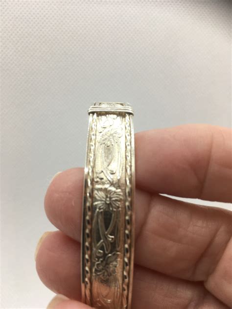 Sterling Silver Patterned Wire Bracelet Trimmed in Gold Filled Wire. - Etsy