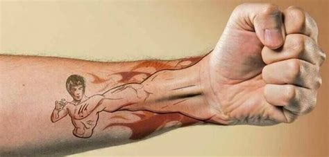 bruce lee tatoo  tattoo  cool tattoos fist tattoo