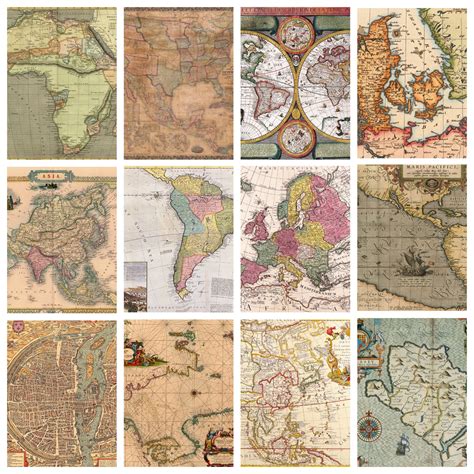 Antique Maps |vintage Maps|digital Prints| Digital Download|classic ...