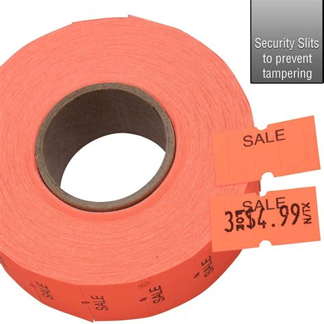 Perco Sale Labels for Perco 1 Line Labeler Gun, Fluorescent Red - 1 ...