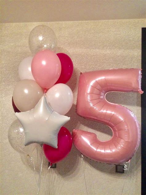 Шары на 5 лет девочке | Воздушные шары, 5 лет, Лето