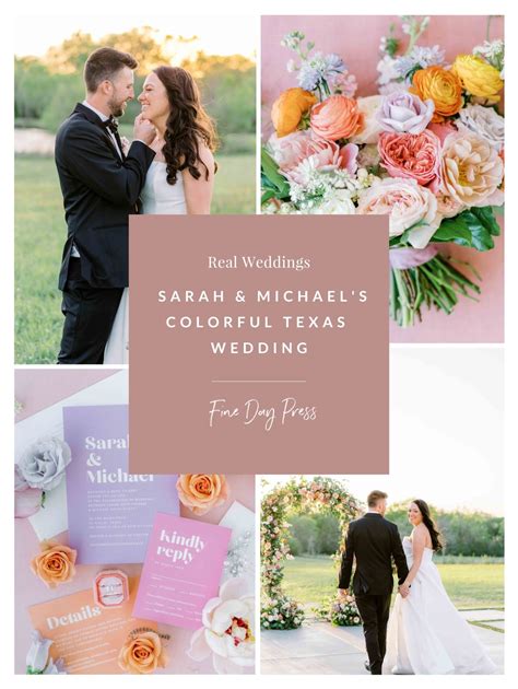 Sarah & Michael’s Colorful Texas Wedding - Fine Day Press