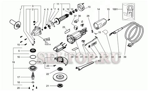 Запчасти для болгарки (ушм) Metabo w 720-125 (6.06726.00) (тип 06726000 ...