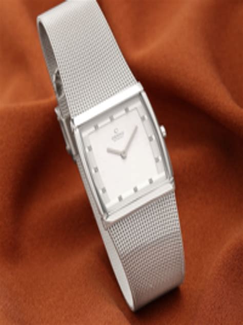 Buy Obaku Women Silver Toned Analogue Watch V102LXCCMC - Watches for ...
