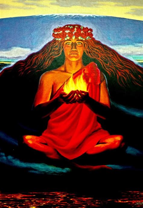 32 best PELE - (Hawaiian Goddess of Fire) images on Pinterest | Hawaiian art, Divine feminine ...