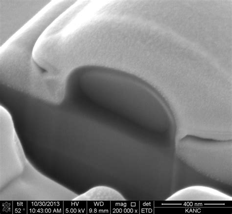 sem images  fiber cross sections revealed  cutting  fibers
