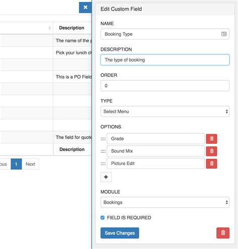 Custom Fields - Documentation