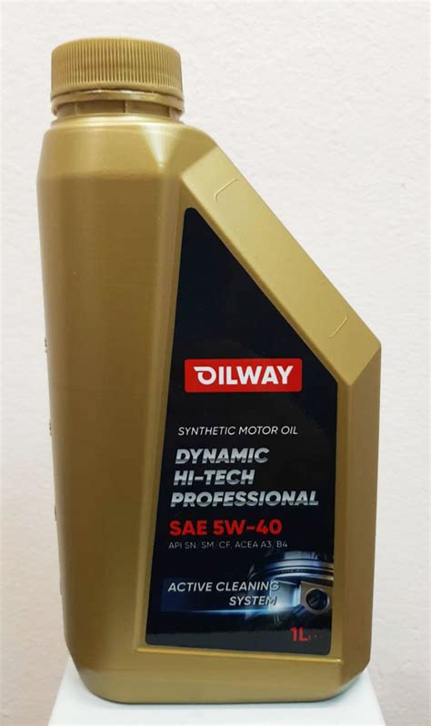 Oilway Dynamic Hi-Tech Professional 5W-40 свежее - Лабораторные анализы ...