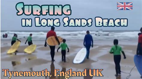 Surfing in Long Sands Beach England U.K. - YouTube