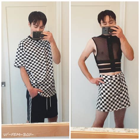 Basic everyday twink 🔁 strappy mesh femboy : FTMfemininity