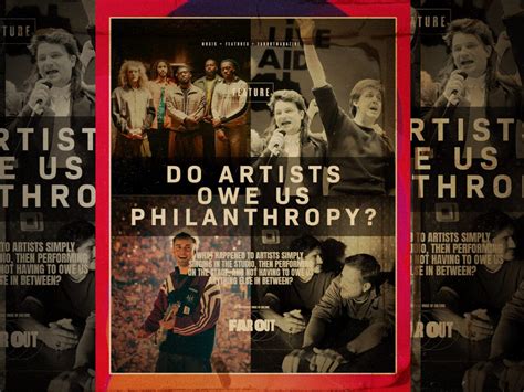 artists owe  audiences philanthropy