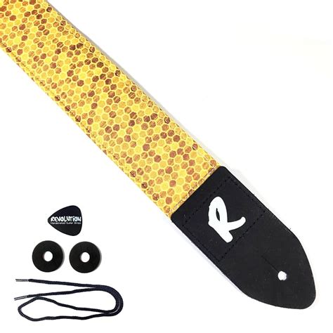 honey comb guitar strap bee honey comb guitar strap bee reverb
