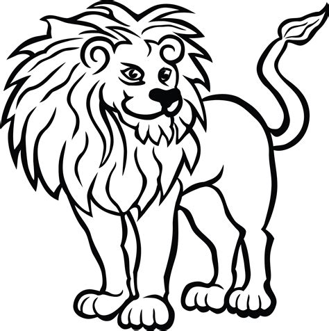 Lions (Free Coloring Pages for Kids) - Rainbow Printables