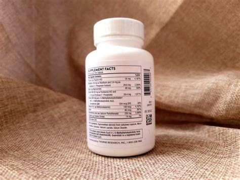 Thorne Research, комплекс витамины группы В, против стресса, 60 капсул ...
