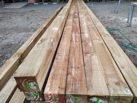 Pine Roughsawn 100 X 100mm H4 Treated New | Musgroves Ltd