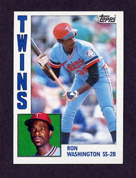 1984 Topps Baseball #623 Ron Washington - Minnesota Twins